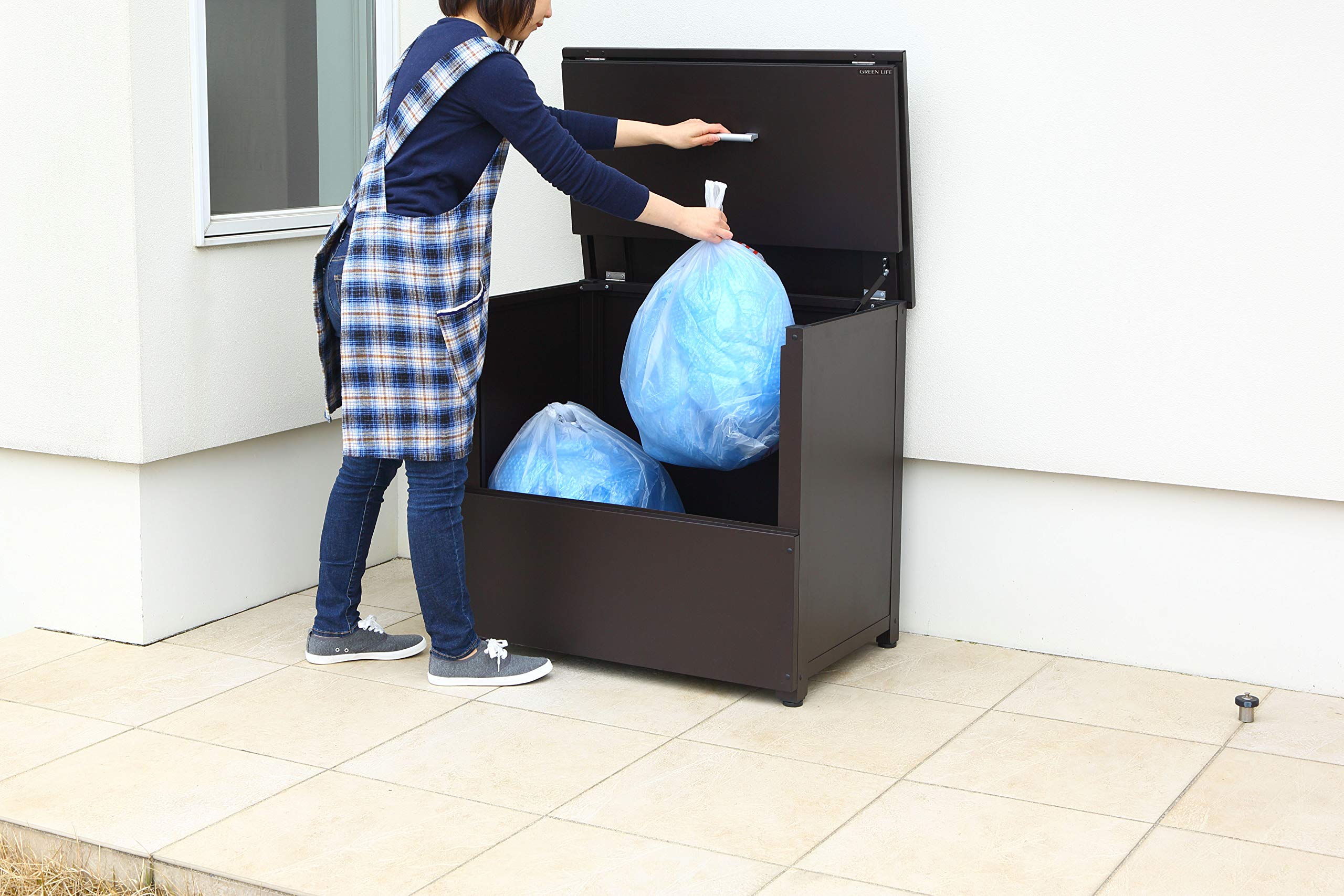 Amazon | グリーンライフ マルチ収納アルミストッカー 大容量の収納